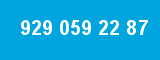 929 059 22 87